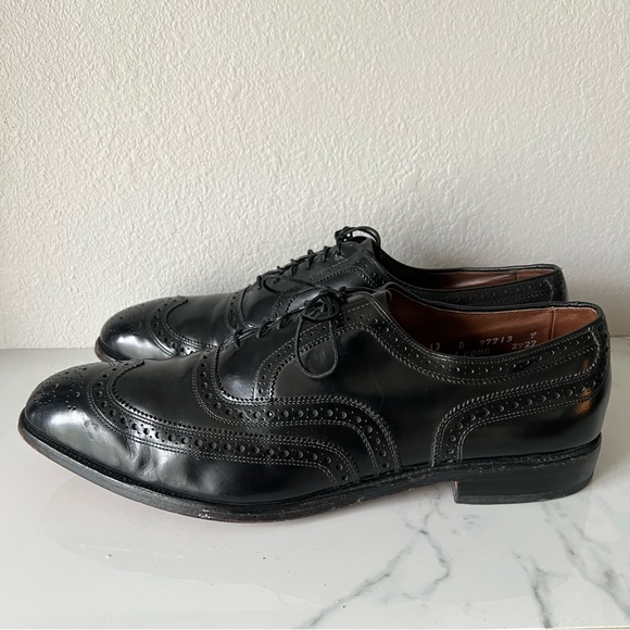 Allen Edmonds McAllister Wingtip Oxfords Size 13 D Black main image 6